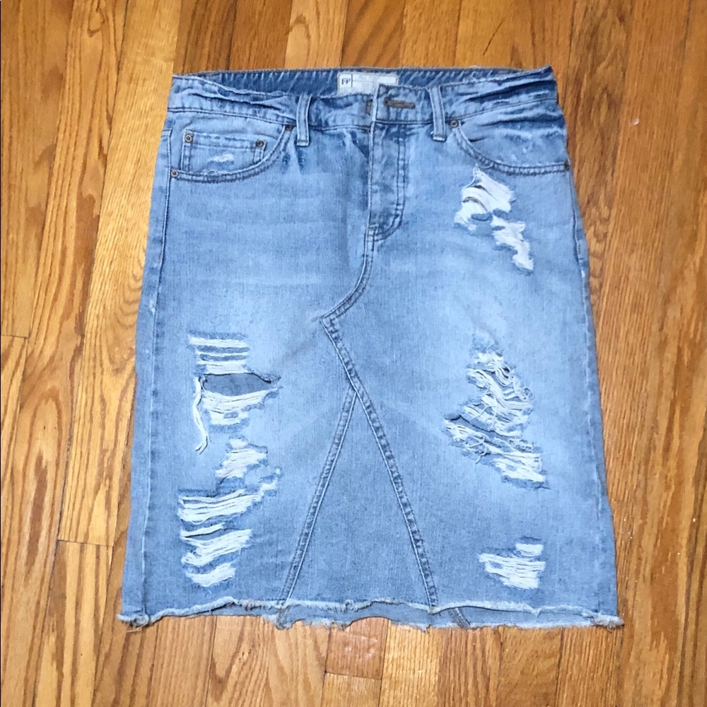 Free People Denim Skirt